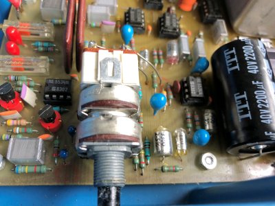 A switched dual gand potentiometer